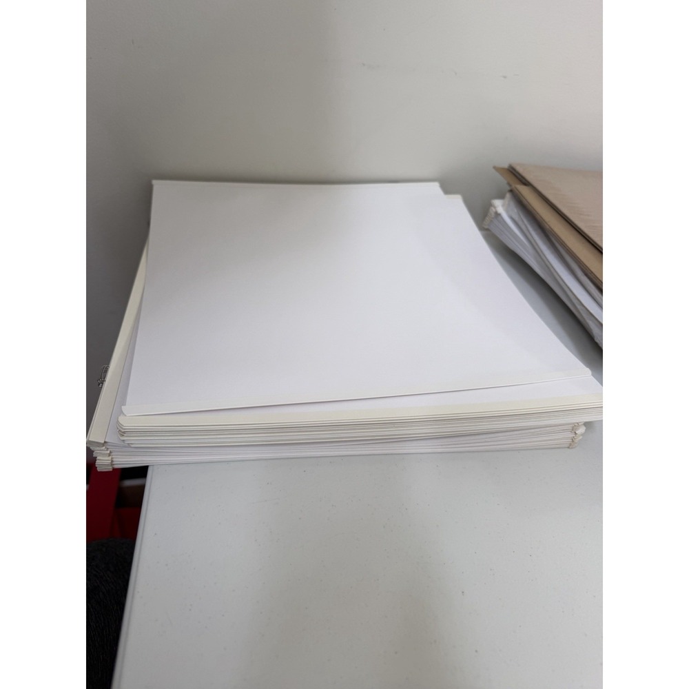 Creative Memories 12x12 White Scrapbook Pages Old Style 37 Open New Used